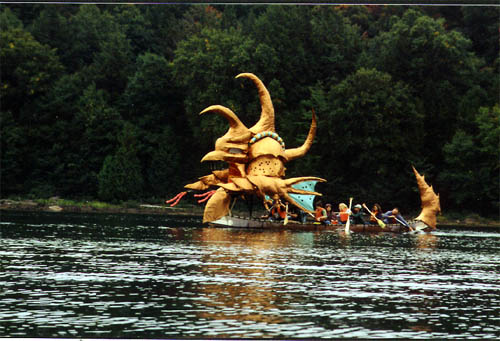The 3-Horned Enemy with canoeists
