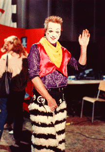 Handsome Hal greets the audience